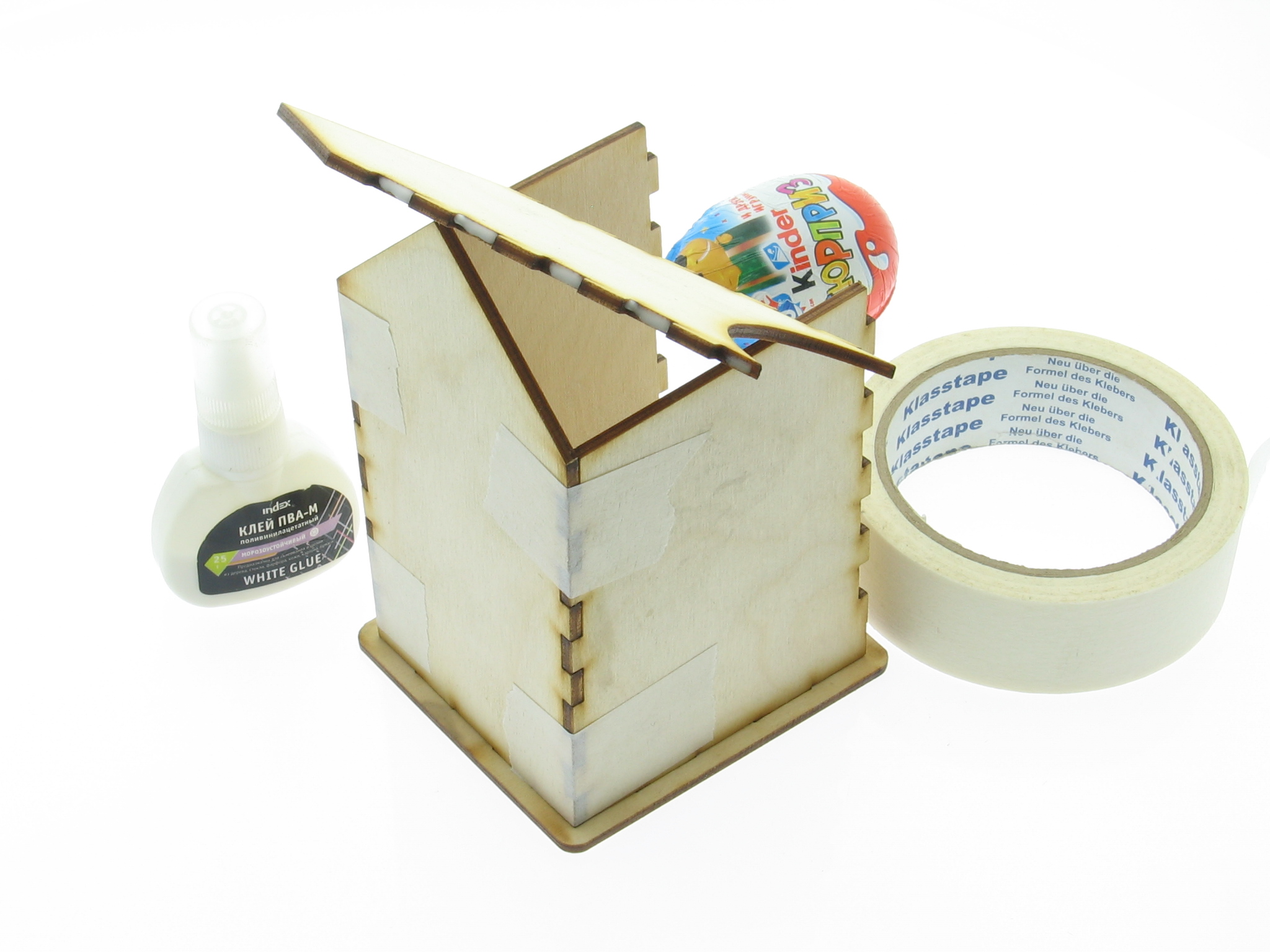 Инструкция по сборке деревянного набора заготовок чайного домика из фанеры своими руками. Набор для творчества, раскраска. Поделка для детского сада и школы.
